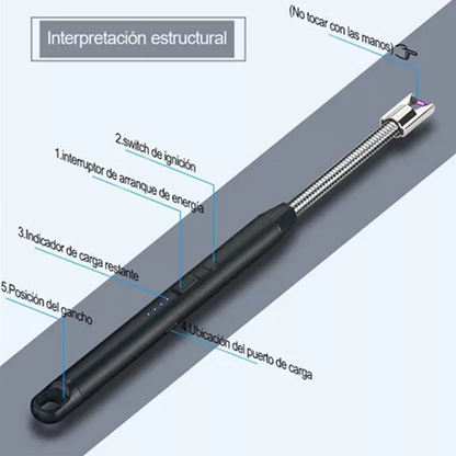 Encendedor Eléctrico Recargable Portátil Usb(Solo disponible para 5ta región)